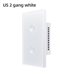 ZigBee/WiFi smart switch 2.5D recessed model 120 US standard 1/2/3/4/way touch wall TUYA