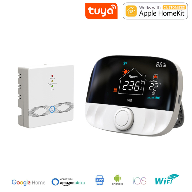 WiFi wireless thermostat RF433 water heating gas boiler thermostat supports Alexa Google Tuya