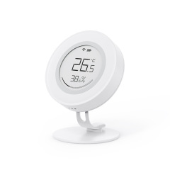Tuya ZigBee smart smiley face temperature and humidity sensor simple electronic ink screen detection app remote control