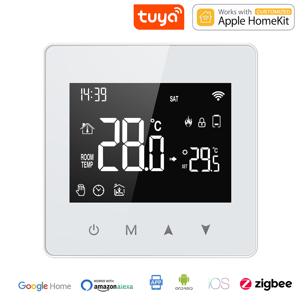 ZigBee Wireless smart thermostat Water gas boiler thermostat Tuya