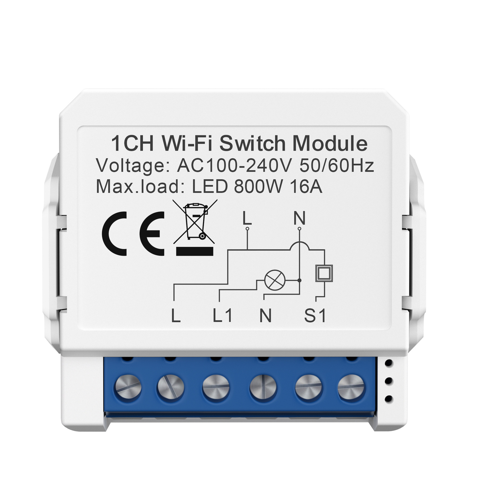 WiFi switch 1/2/3/4-way dual control light switch mini module remote control intelligent TUYA