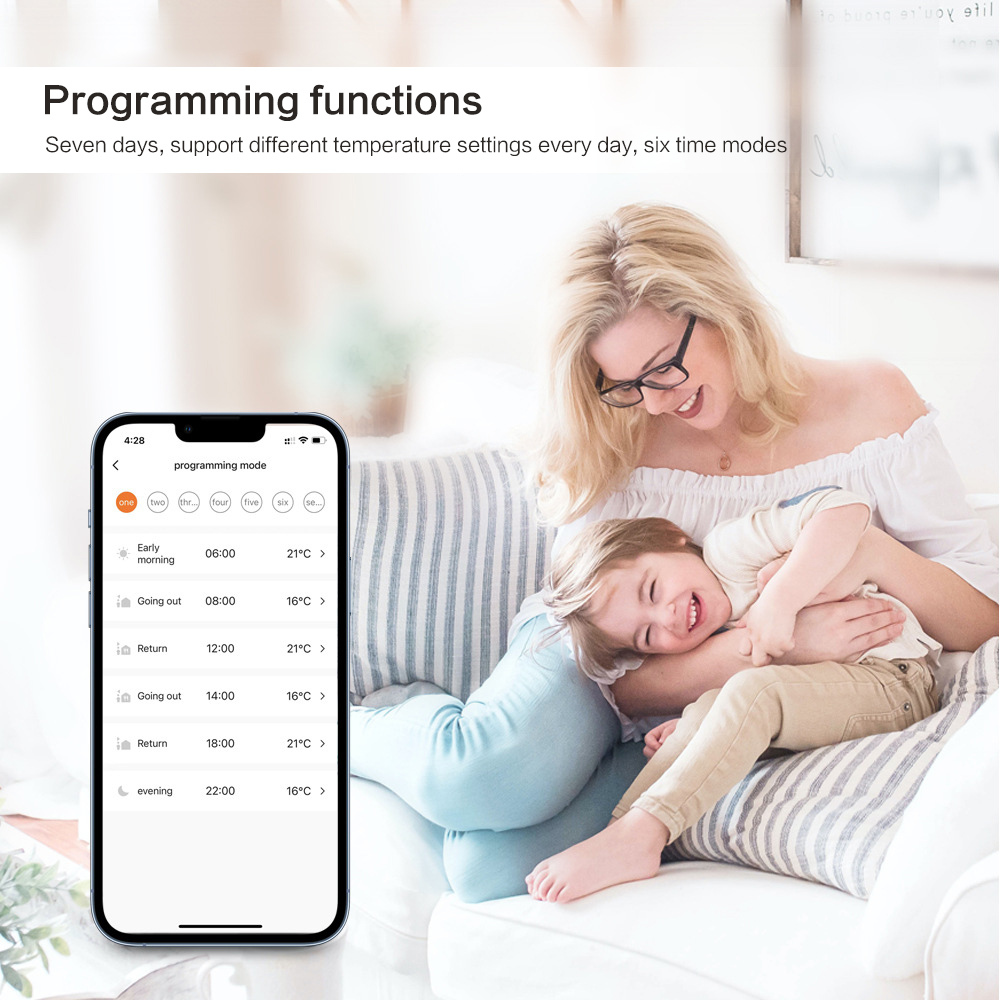 Tuya Zigbee smart radiator valve smart temperature control valve mobile APP control smart temperature controller