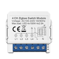ZigBee breaker 1/2/3/4-way dual-control switch mini module remote control Tuya intelligent circuit breaker Tuya