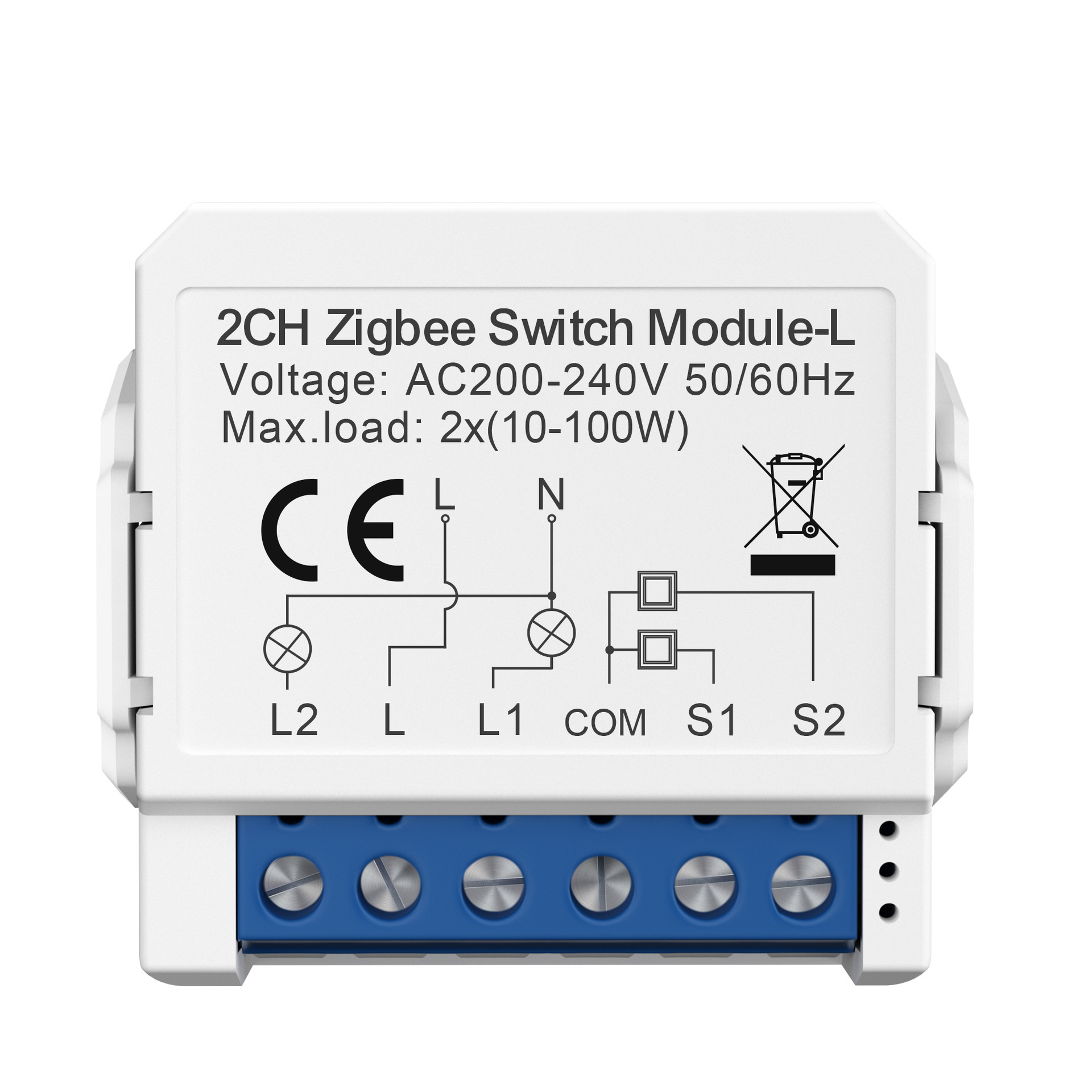 ZigBee  single fire breaker 1/2/3/way light switch mini circuit breaker switch Tuya