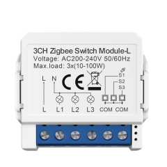 ZigBee  single fire breaker 1/2/3/way light switch mini circuit breaker switch Tuya