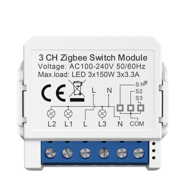 ZigBee breaker 1/2/3/4-way dual-control switch mini module remote control Tuya intelligent circuit breaker Tuya