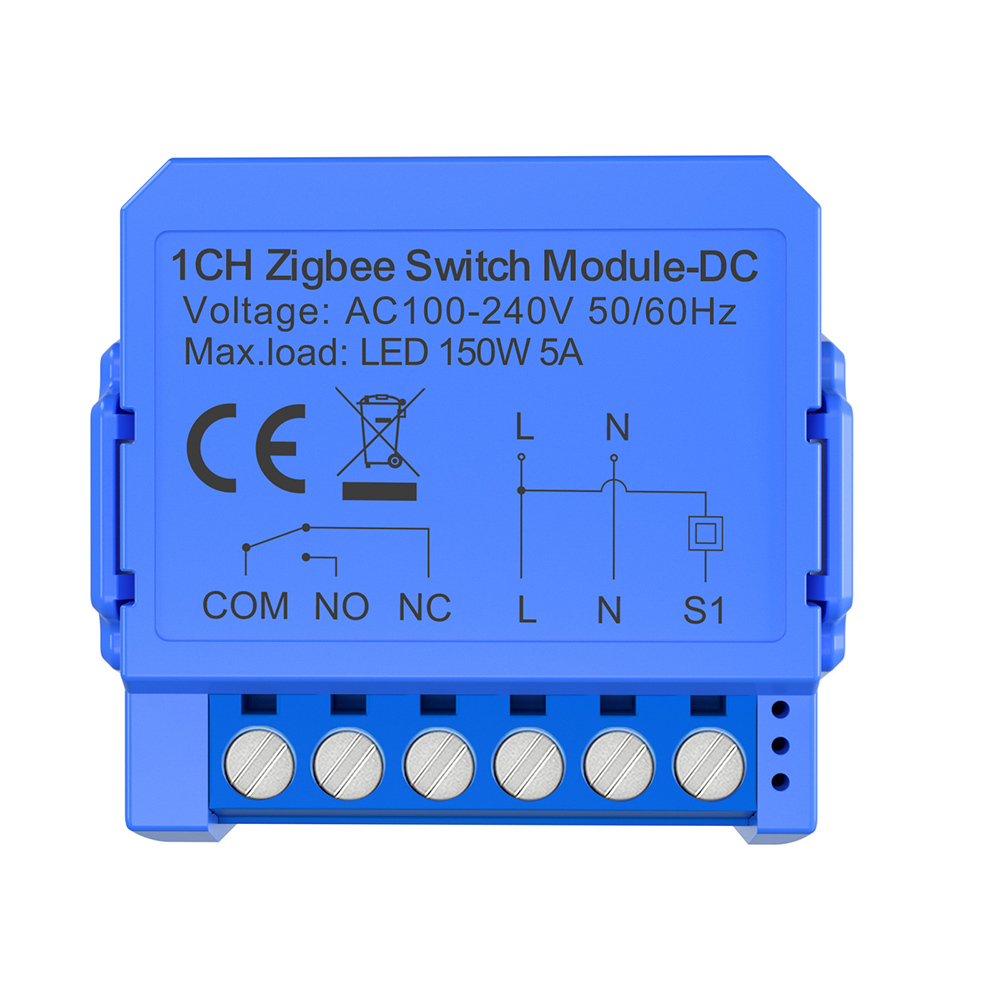 Tuya WIFI/ZigBee zero-contact dry connection 12 24VDC low-voltage intelligent switch on-off device
