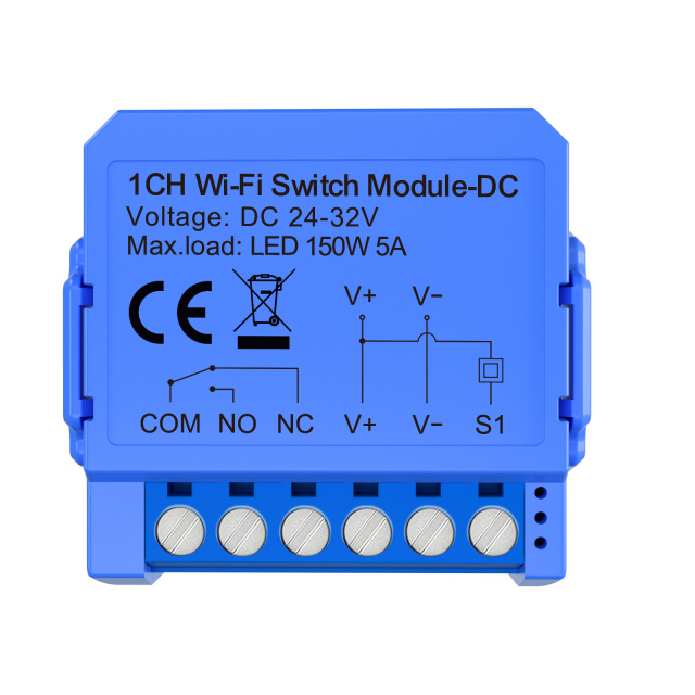 Tuya WIFI/ZigBee zero-contact dry connection 12 24VDC low-voltage intelligent switch on-off device