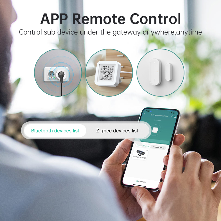 Smart ZigBee+ Bluetooth dual-mode wireless gateway Smart home device linkage remote APP control