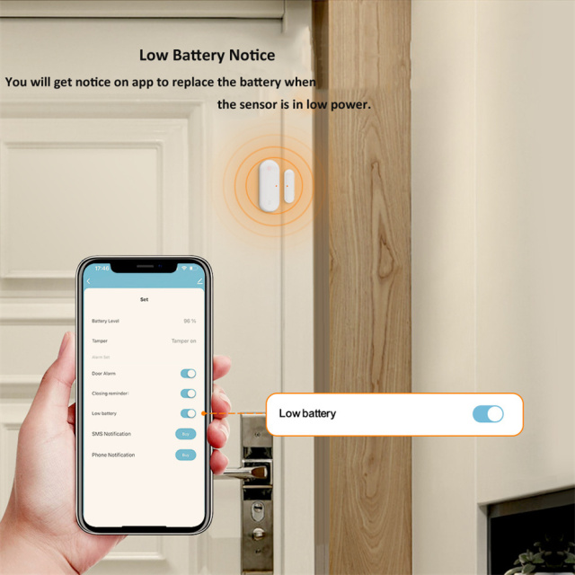 Zigbee smart door sensors Window sensors Real-time detection Switch door sensors