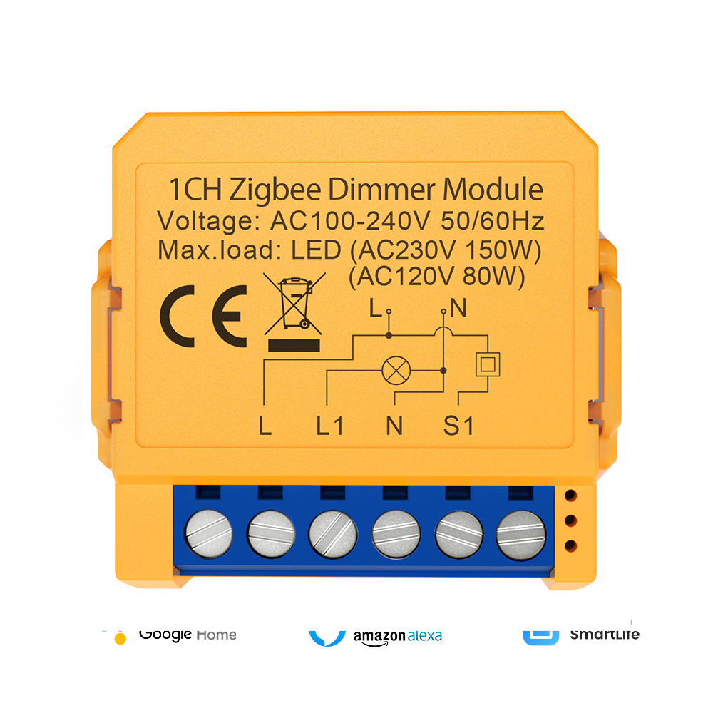WiFi/ZigBee dimming on-off device 1/2-way cassette smart switch lighting module