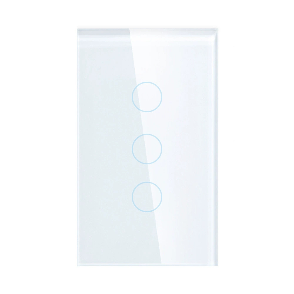 HomeKit WiFi Smart Wall Touch Switch Light Switch Glass Panel Wireless Remote Control with Timer Function Support Apple HomeKit, Amazon Alexa and Google Assistant No hub required