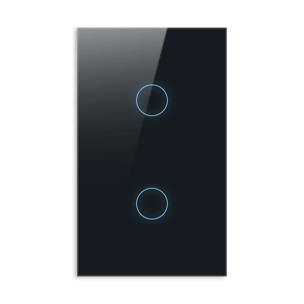 HomeKit WiFi Smart Wall Touch Switch Light Switch Glass Panel Wireless Remote Control with Timer Function Support Apple HomeKit, Amazon Alexa and Google Assistant No hub required