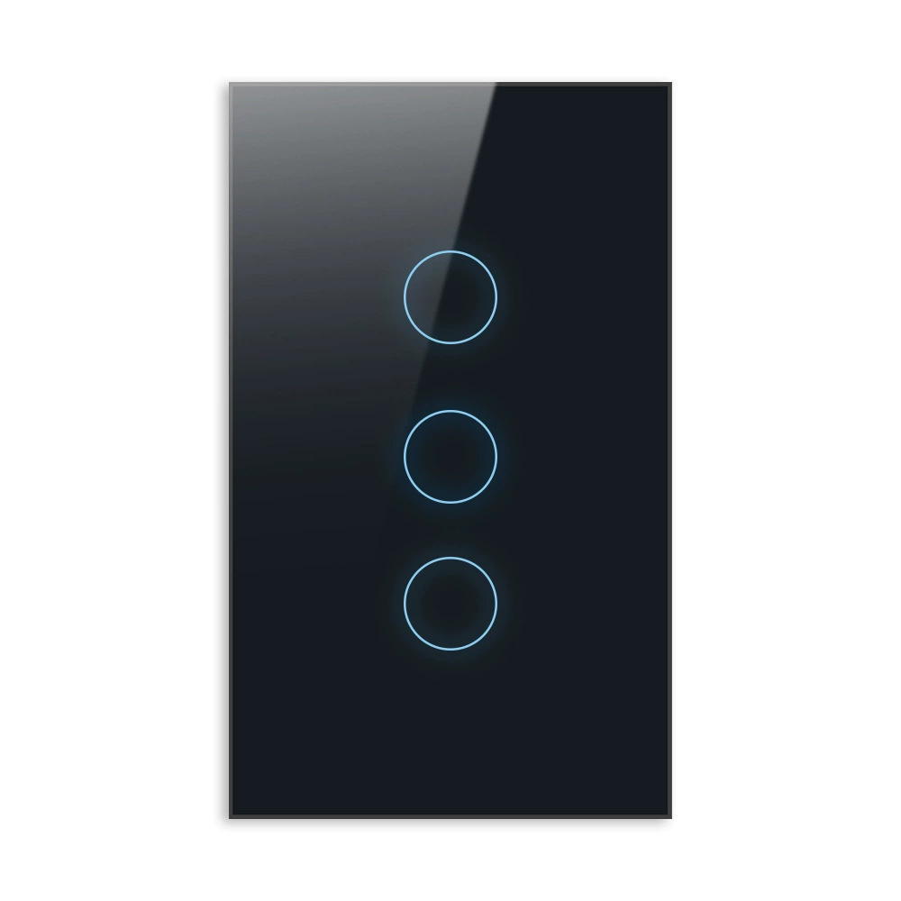 HomeKit WiFi Smart Wall Touch Switch Light Switch Glass Panel Wireless Remote Control with Timer Function Support Apple HomeKit, Amazon Alexa and Google Assistant No hub required