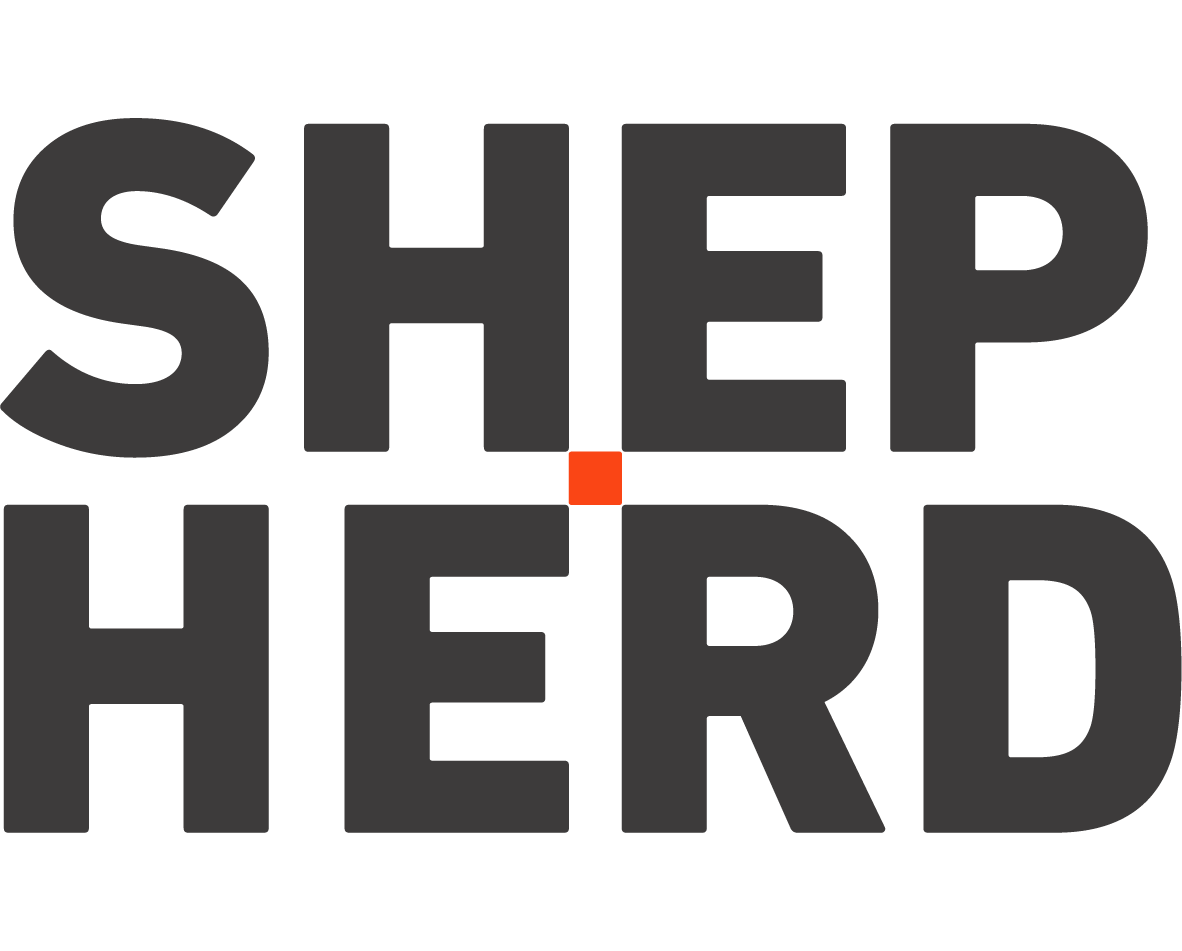 专业美利奴羊毛纺织品制造商Shepherd公司标志