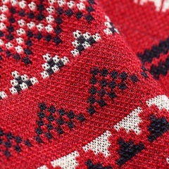 Vintage Jacquard Merino Wool Fabric | Soft & Lightweight Knit,Vintage Jacquard Merino Wool Fabric | Soft & Lightweight Knit