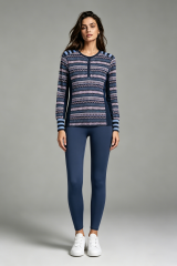 Pure Merino Wool Technical Henley Shirt | Breathable Outdoor Geometric Jacquard Mid-Layer,Pure Merino Wool Technical Henley Shirt | Breathable Outdoor Geometric Jacquard Mid-Layer