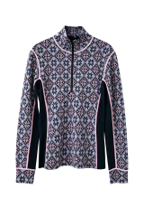 Pure Merino Wool Quarter-Zip Sports Pullover | Breathable Outdoor Wave Jacquard Activewear,Pure Merino Wool Quarter-Zip Sports Pullover | Breathable Outdoor Wave Jacquard Activewear