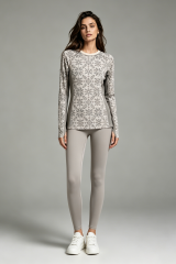 Pure Merino Wool Athletic Long Sleeve Top | Breathable Outdoor Performance Jacquard,Pure Merino Wool Athletic Long Sleeve Top | Breathable Outdoor Performance Jacquard
