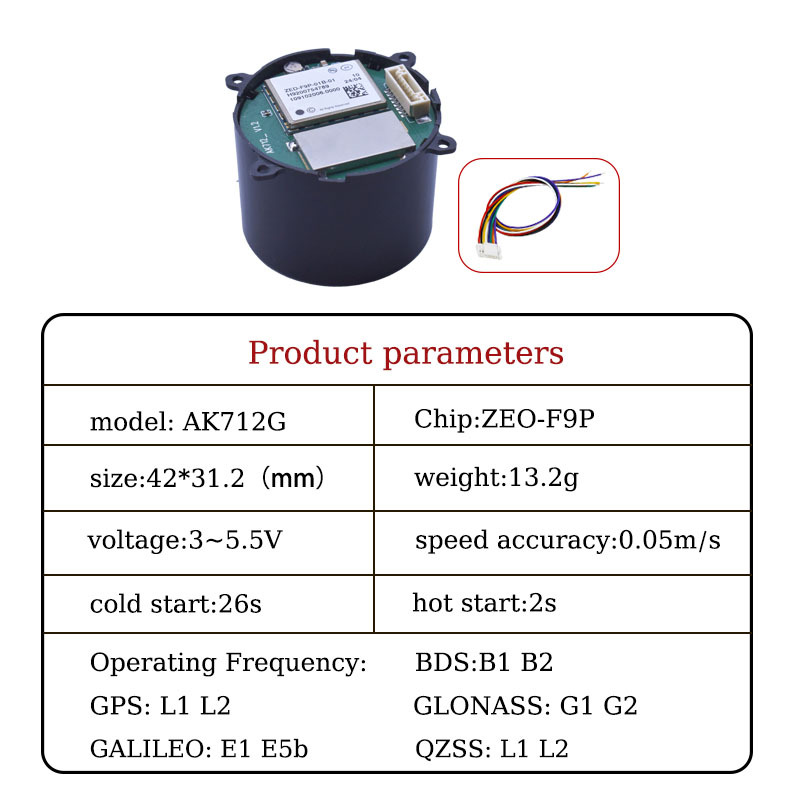 UM980 module 982 receiver F9P dual frequency high-precision RTK differential centimeter GNSS positioning single Beidou BDS lightweight drone performance drone