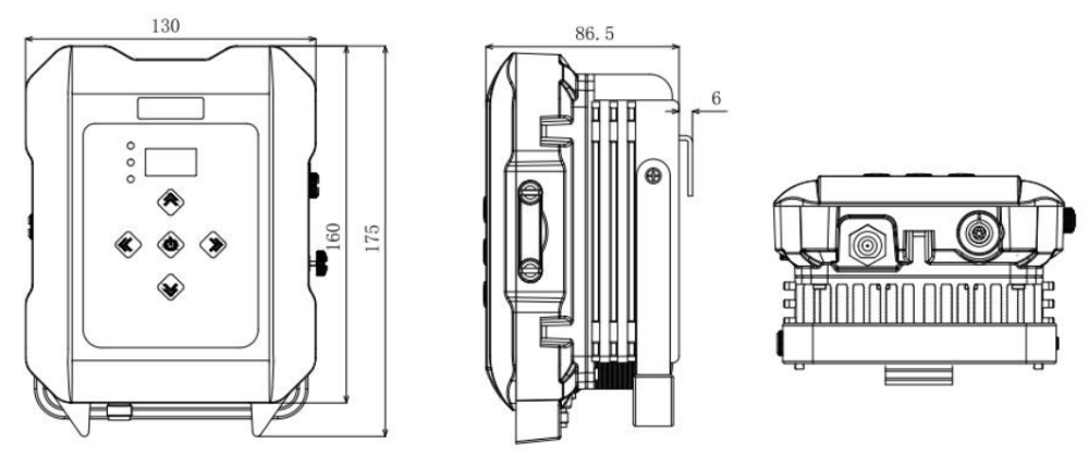 High power transmitting radio station Huaxin HX-DU8616D measurement and mapping precision agriculture autonomous driving Trimble and Satel protocol