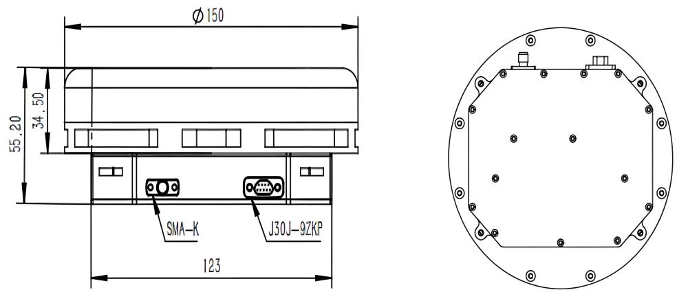 GNSS anti-interference antenna, eight channel GPS, Beidou B1L1 defense drone