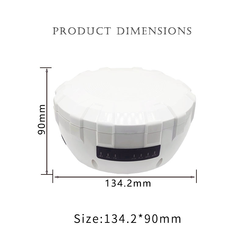 GPS navigation RTK high-precision high gain four system eight frequency built-in GNSS single Beidou active antenna shell