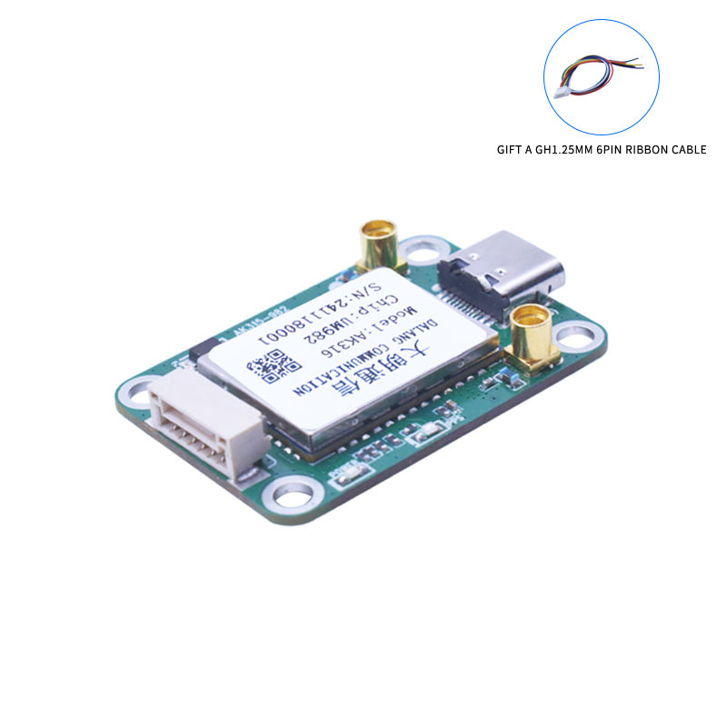 UM982 GNSS RTK board high-precision positioning module centimeter level positioning anti-interference technology, low-power design, multi system support for autonomous driving positioning board, unmanned aerial vehicle navigation