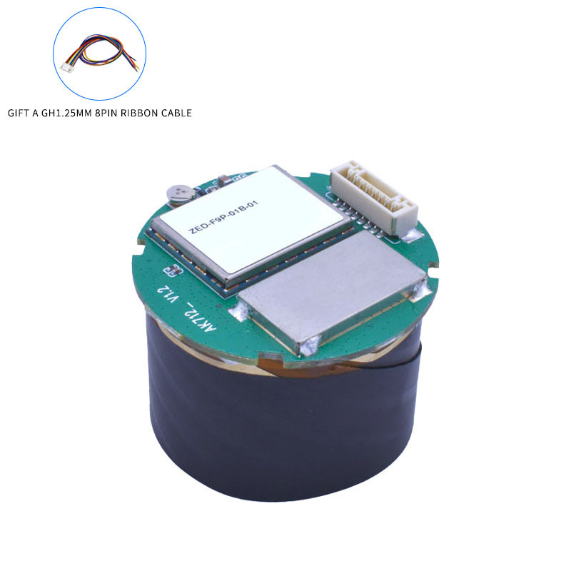 UBX-F9P High-precision RTK All-in-One Machine, Four-star Dual-frequency Integrated Module, Differential Positioning, Centimeter-level Accuracy, Low Power Consumption, for Lightweight Drones and Performance Drones