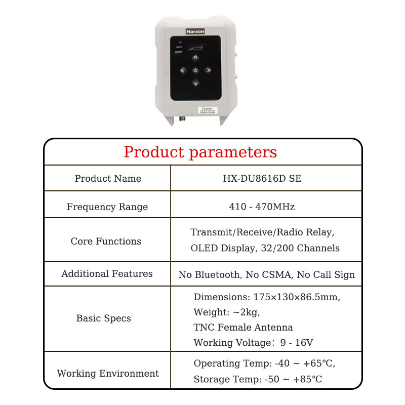 HX-DU8616D High-power transmitting radio station, surveying and mapping, precision agriculture, automatic driving, Trimble and Satel protocols