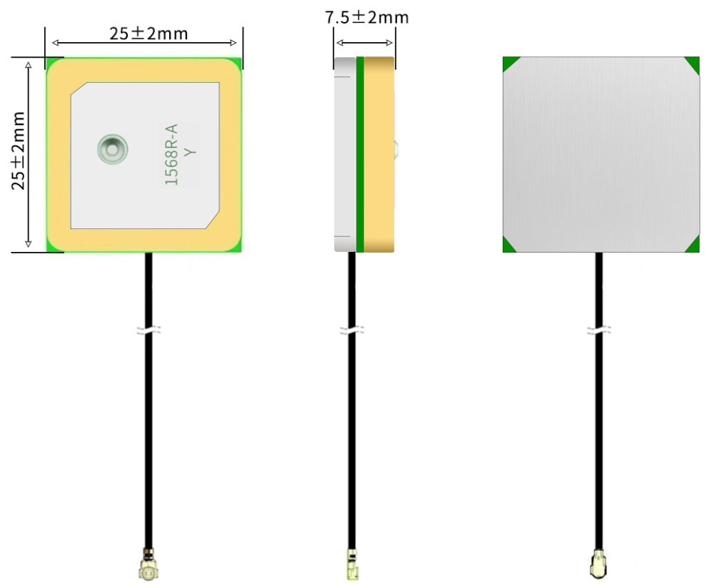 Low Noise AK156 Dual-Mode Antenna - 3dBic Gain Supports GPS/BDS/GALILEO/GLONASS Positioning
