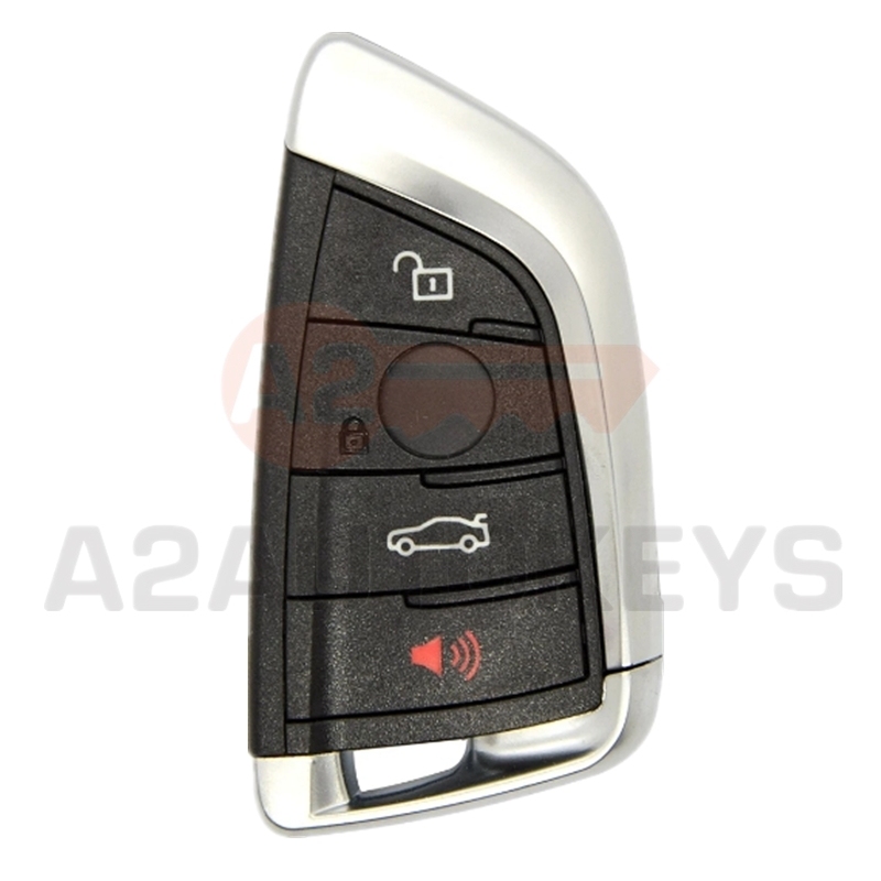 BMW CAS4 FEM BDC 2014-2019 X5 X6 3+1 Button FSK 433.92MHz Keyless-Go Smart Key  PCF7953P  HITAG PRO  49 CHIP  FCC ID NBGIDGNG1  HU100R (Black) 3+1 Buttons