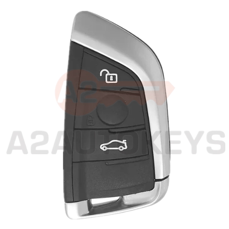 BMW CAS4 FEM BDC 2014-2019 X5 X6 3-Button FSK 433.92MHz Keyless-Go Smart Key  PCF7953P  HITAG PRO  49 CHIP  FCC ID NBGIDGNG1  HU100R (Black) 3 Button black