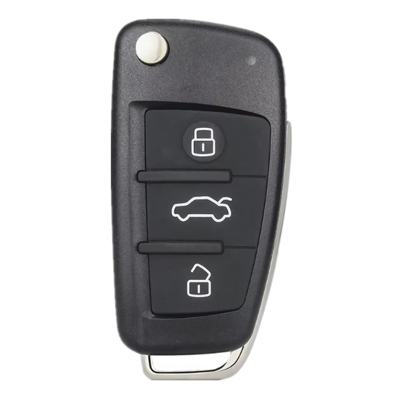 2014-2018 Audi A3 Q2 Q3  MQB Platform 3 Button ASK434MHz Semi-Intelligent Remote Key  Megamos AES  PN:8V0837220   HU66  A6L外形