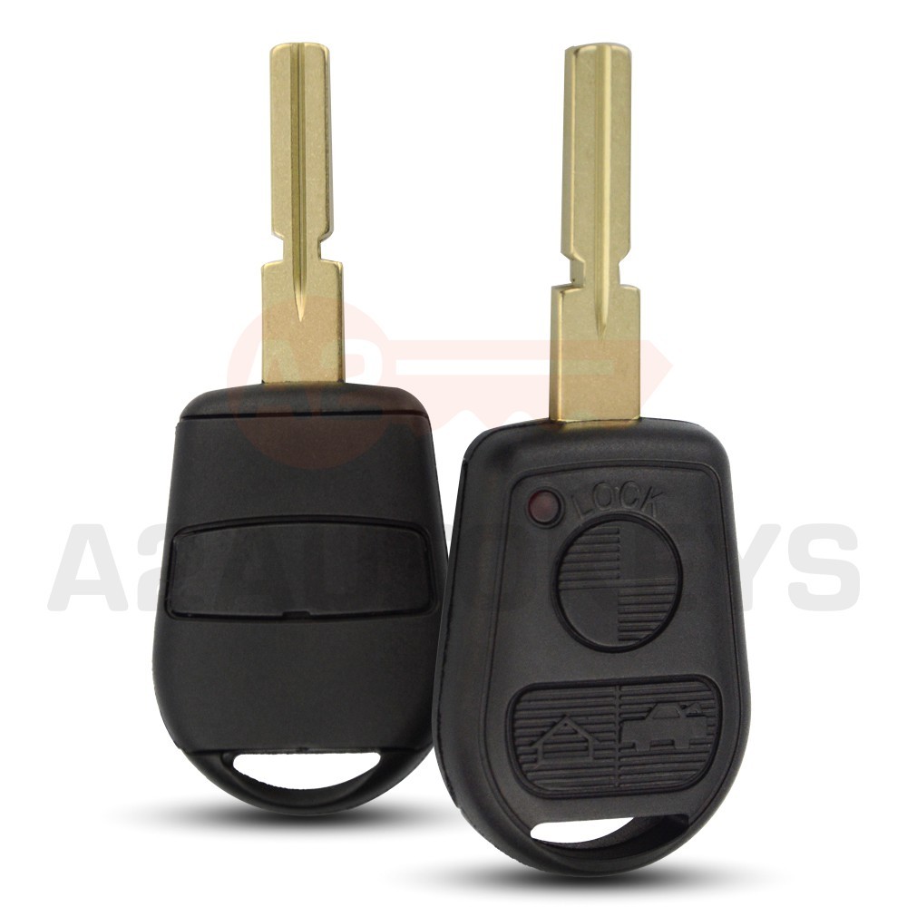 TranSponder Car Key Fob Car Key Shell Cover Case for B M W 2/3 Buttons Remote Key Shell with HU92/HU58 Blade