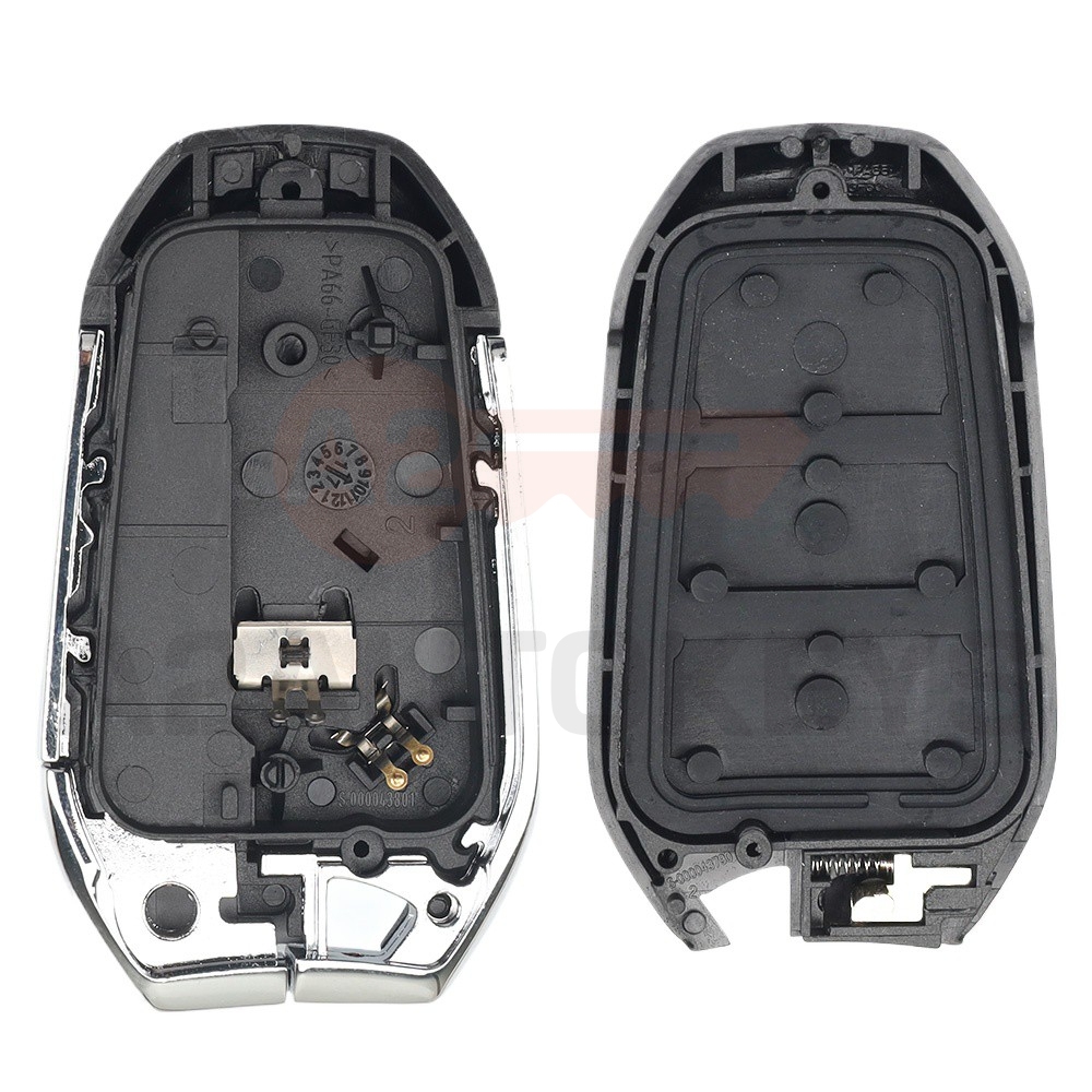 3Buttons Trunk 433MHZ ID46Chip Remote Control Car Key for Peugeot 508 C4L DS VA2 Smart Vehicle Key with Uncut Metal Blade