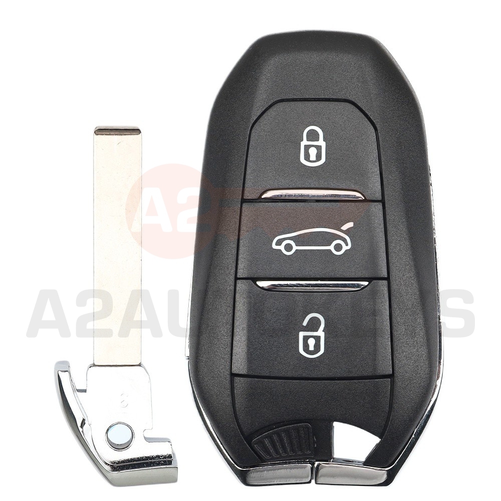3 Buttons Car Remote Key 433MHz ID46 Chip HU83 Uncut Blade for Peuge-t 508 C4L DS Auto Vehicle Transponder Blank Fob