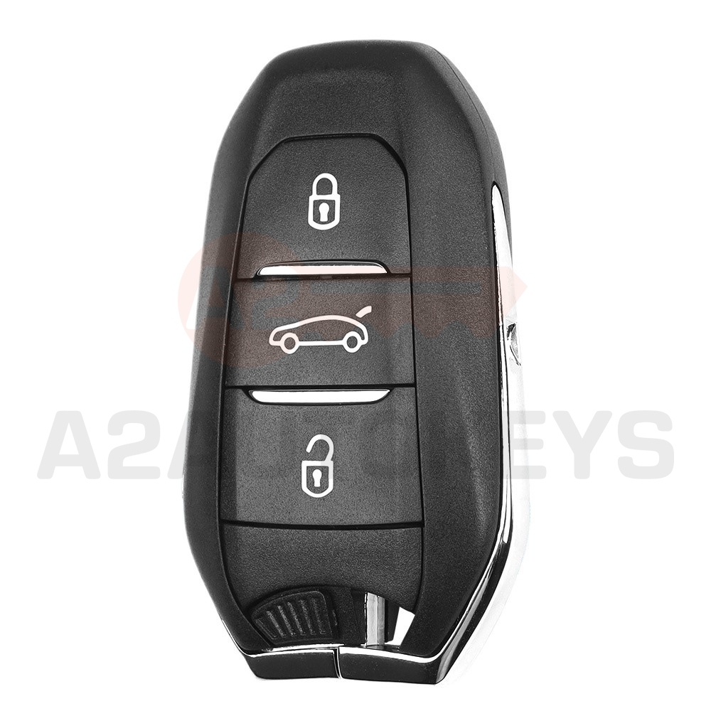 3Buttons Trunk 433MHZ ID46Chip Remote Control Car Key for Peugeot 508 C4L DS VA2 Smart Vehicle Key with Uncut Metal Blade