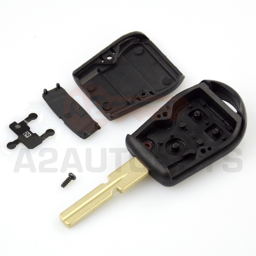 TranSponder Car Key Fob Car Key Shell Cover Case for B M W 2/3 Buttons Remote Key Shell with HU92/HU58 Blade