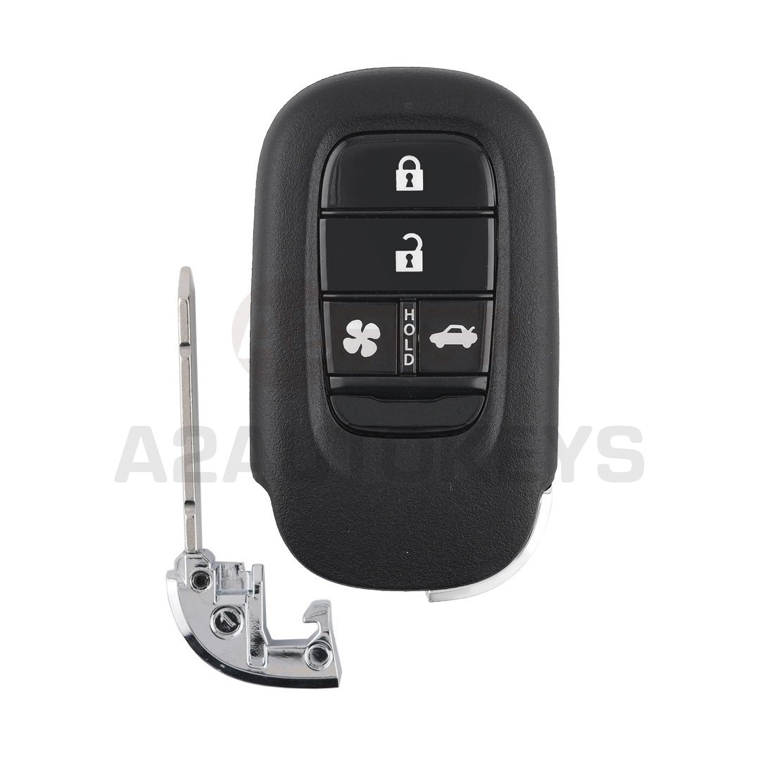 Honda 2022 Smart Remote Key 4 Buttons Auto AC 433.66/434.18MHz Sedan Type FCC ID: KR5TP-4