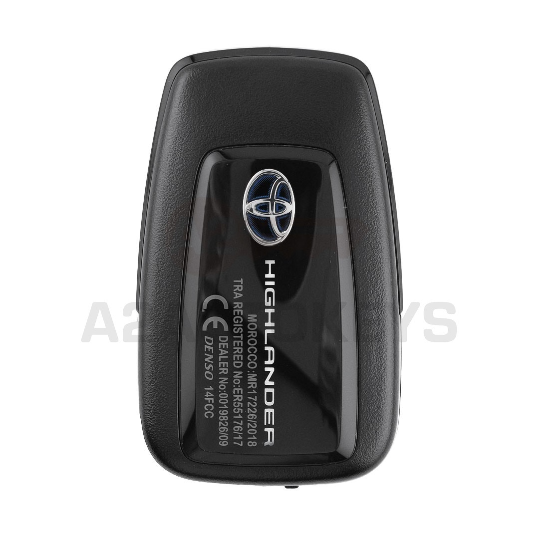 Toyota Highlander 2019 Genuine Smart Remote Key 2 Buttons 433MHz 8990H-0E070 / 8990H-0E191