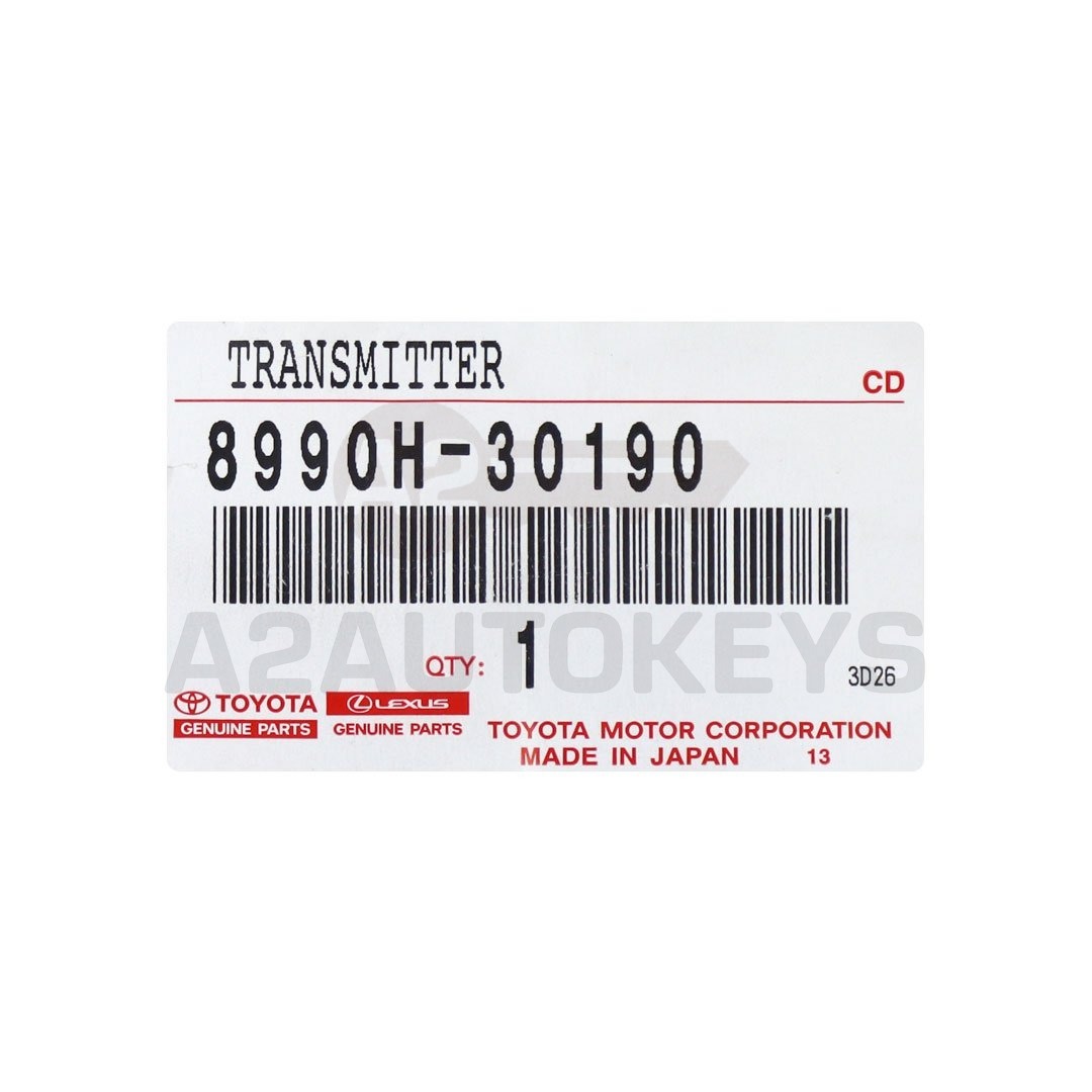 Toyota Crown 2023 Genuine Smart Remote Key 3+1 Buttons 312.11/314.35MHz 8990H-30190 / 8990H-30191