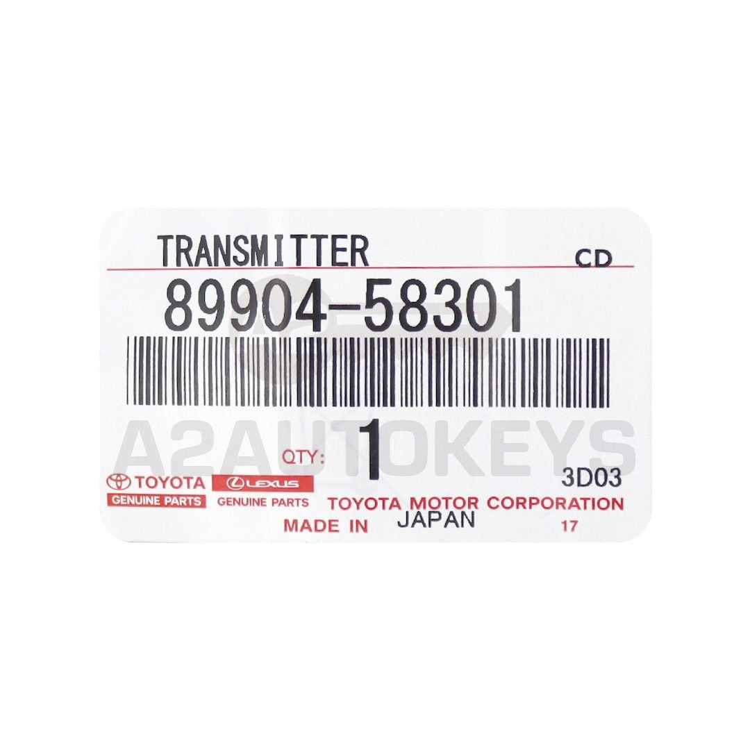Toyota Alphard 2009-2012 Genuine Smart Remote Key 5 Buttons 433MHz 89904-58301 / 89904-58300