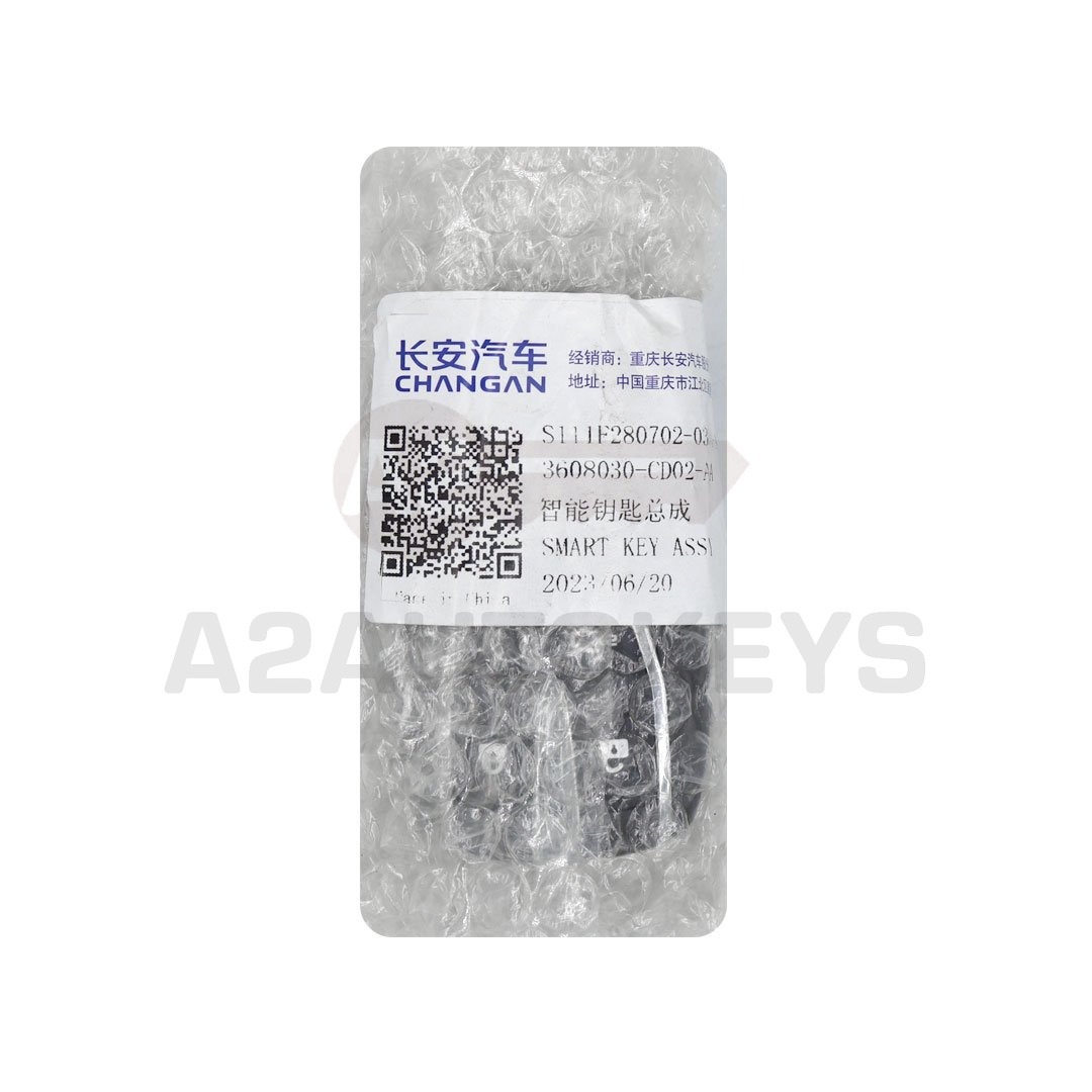 Changan CS35 PLUS CS75 PLUS Genuine Smart Remote Key 4 Buttons 433MHz S111F280702-0301-AA / 3608030-CD02-AA / 3608030-MK02-DE01