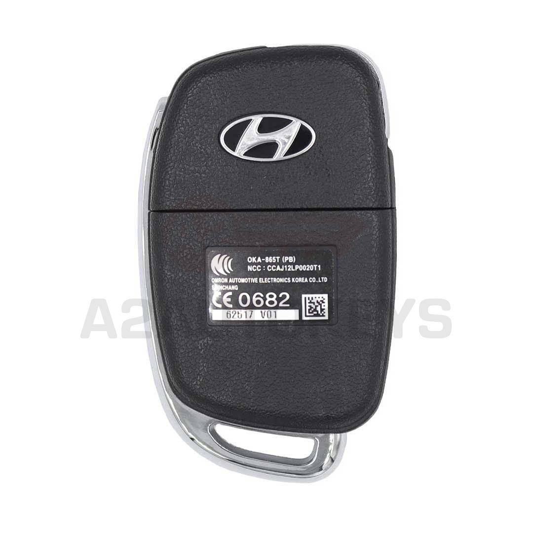 Hyundai I20 2013 Original Flip Remote Key 3 Buttons 433MHz 95430-1JAA1