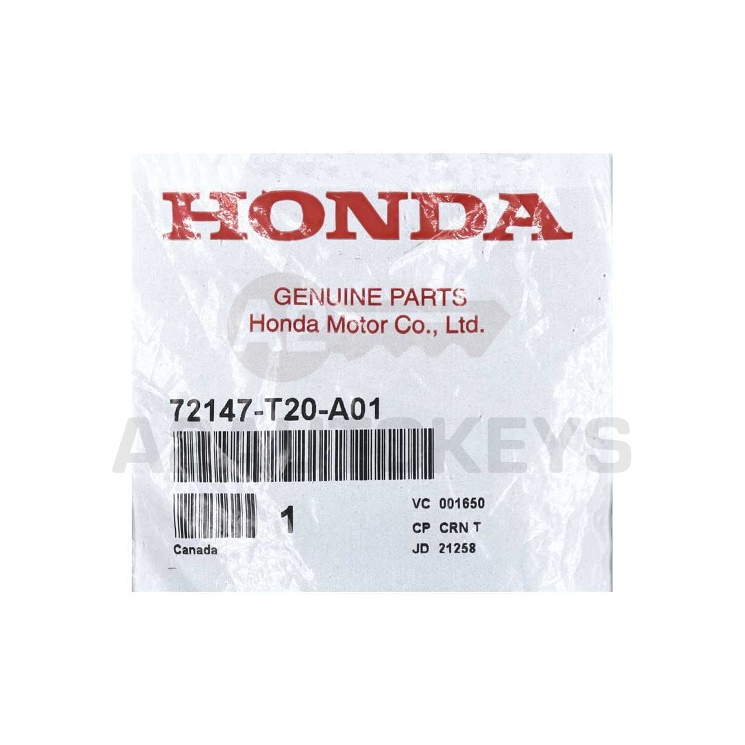Honda Civic 2022 Genuine Smart Remote Key 3+1 Buttons 433.66/434.18MHz 72147-T20-A01