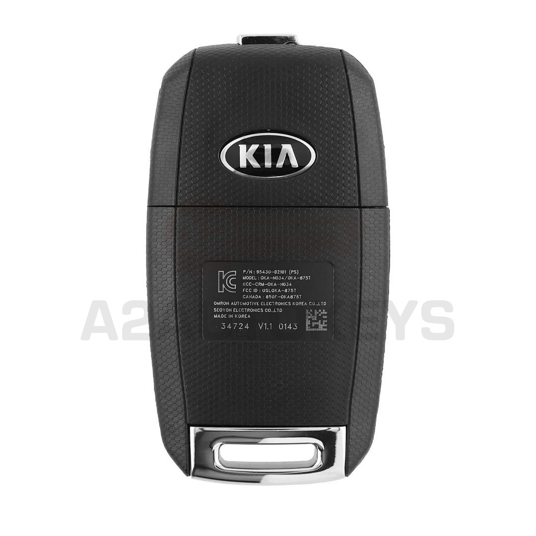 Kia Soul 2019 Genuine Flip Remote Key 3+1 Buttons 433MHz 95430-B2101