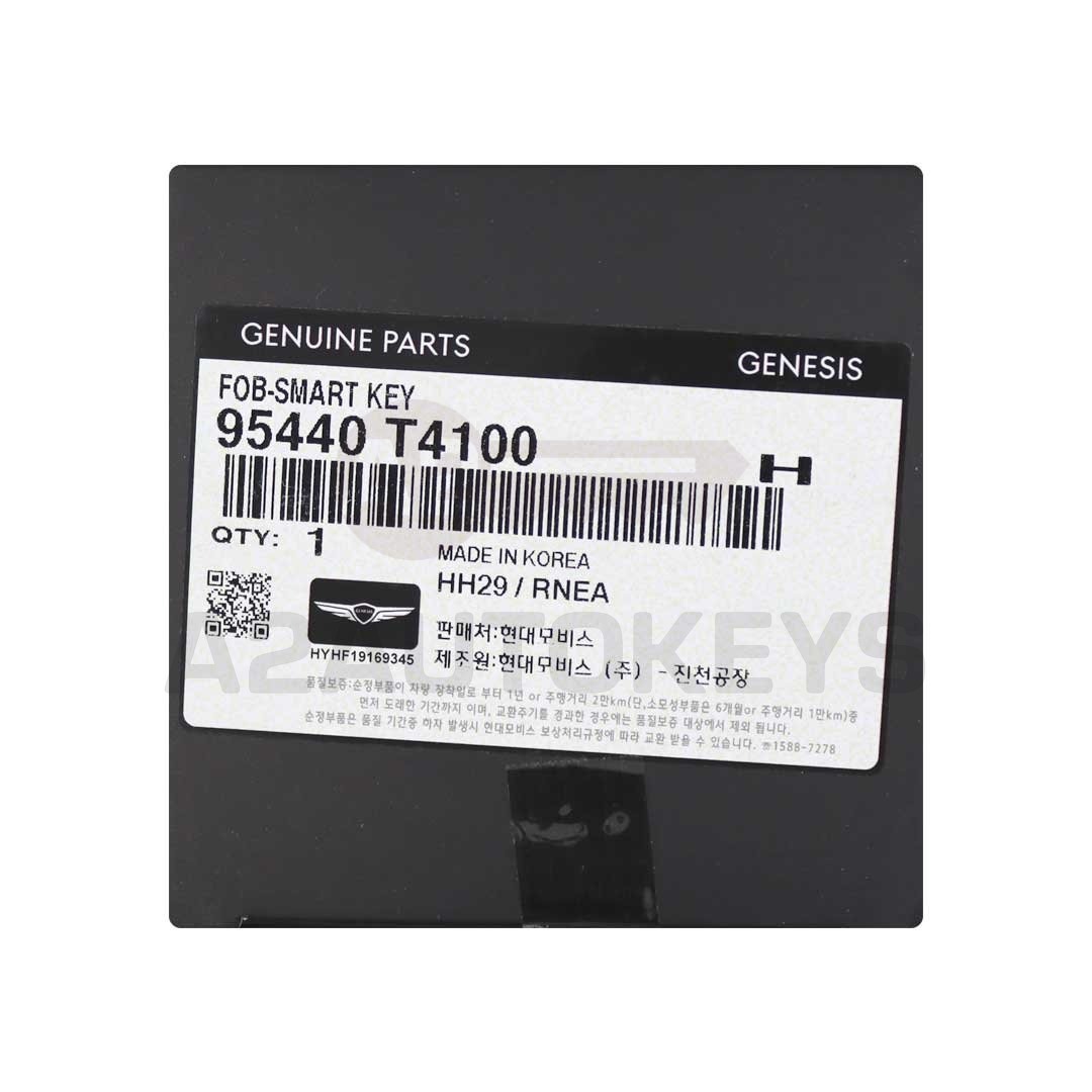 Genesis G90RS4 2022 Genuine Smart Remote Key 6+1 Buttons 433MHz Black Color 95440-T4100