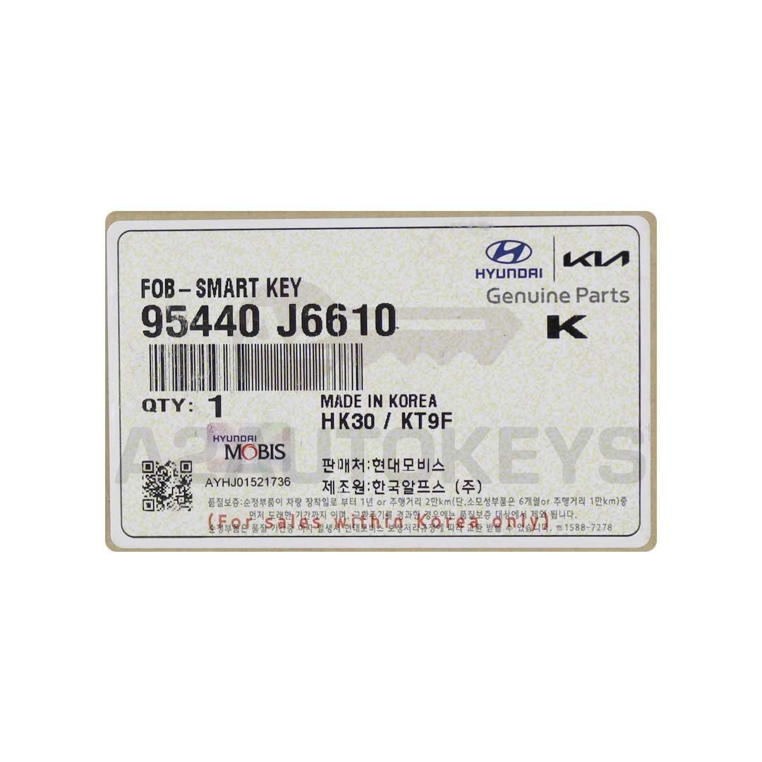 Kia Genuine Smart Remote Key 6+1 Buttons 433MHz 95440-J6610