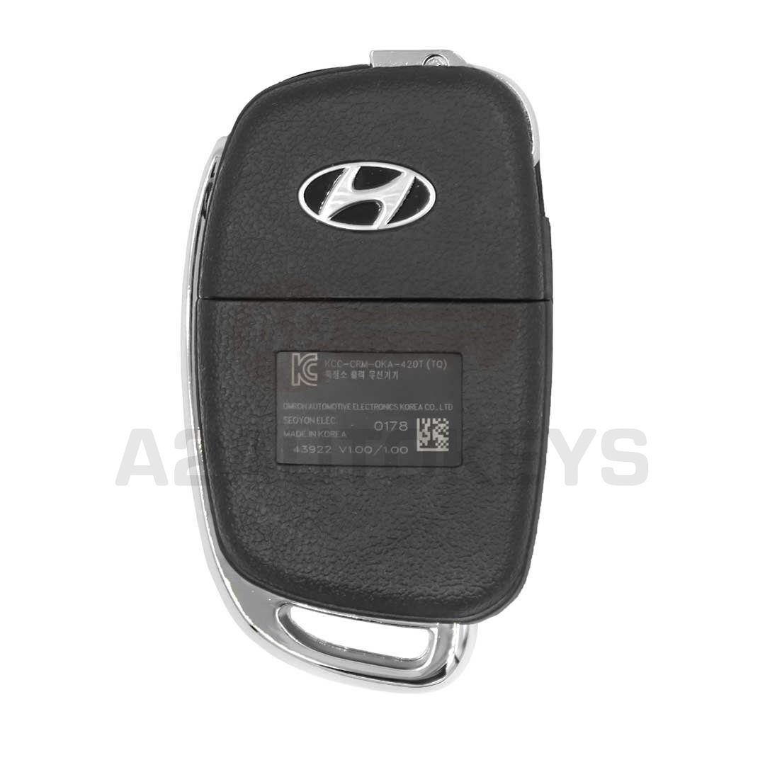 Hyundai Starex 2016 Genuine Flip Remote Key 2 Buttons 433MHz 95430-4H000